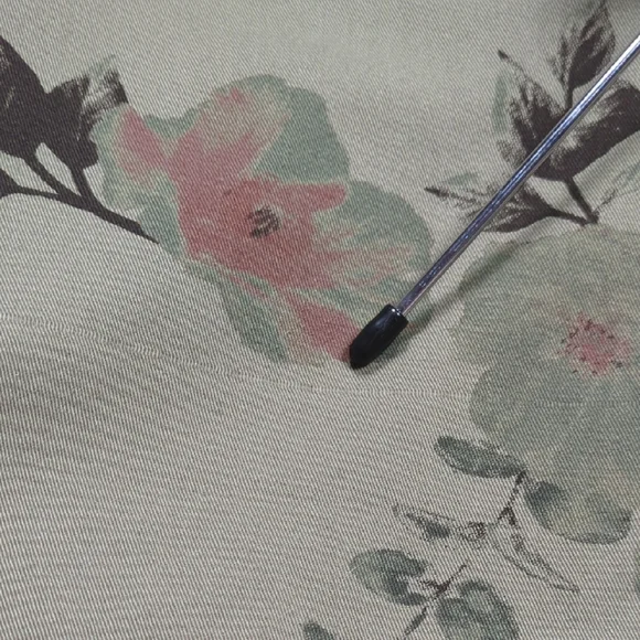 Amanda Green Cotton Floral Utility Jacket Size XL - Picture 7 of 11